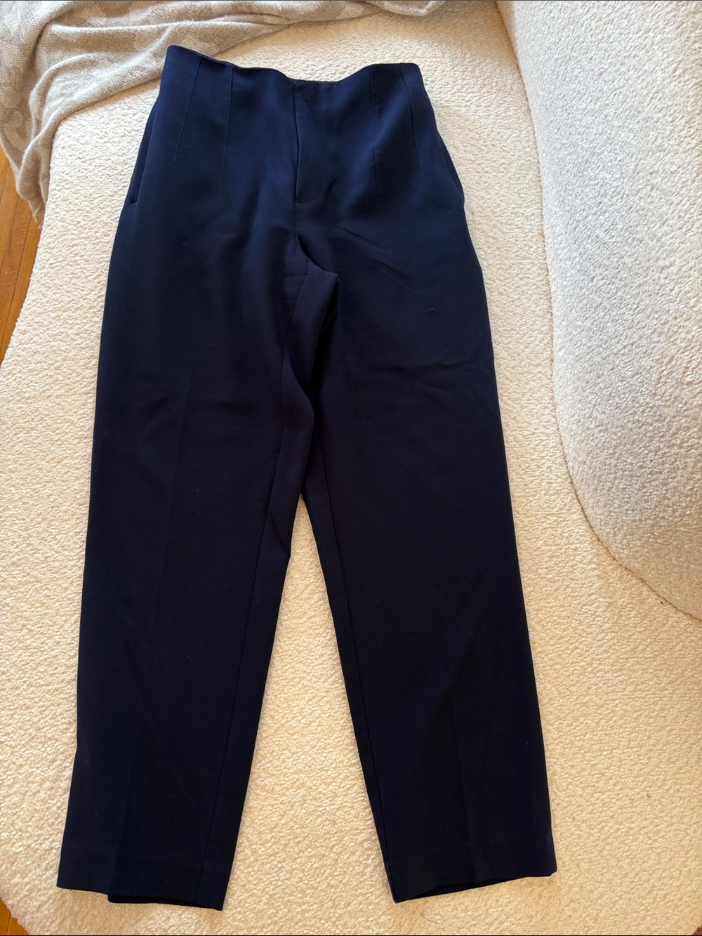 United Colors Of Benetton Navy High-Waist Trousers